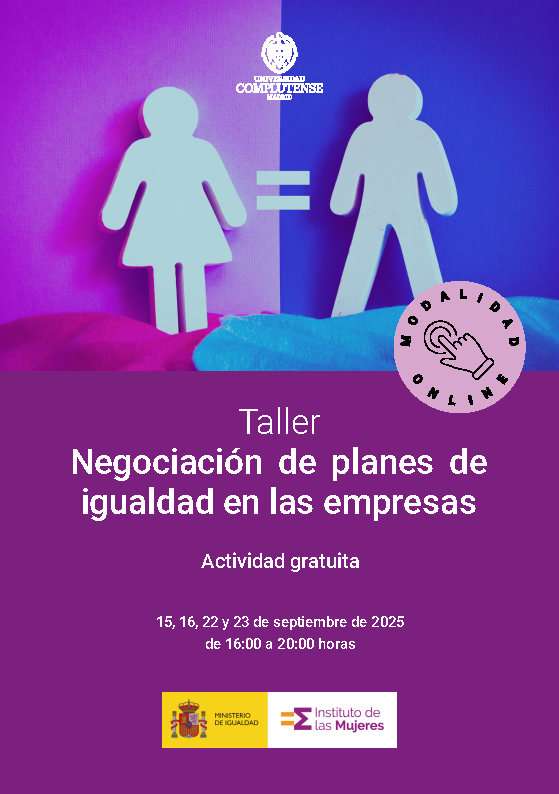 Taller  Negociación de planes de igualdad en las empresas